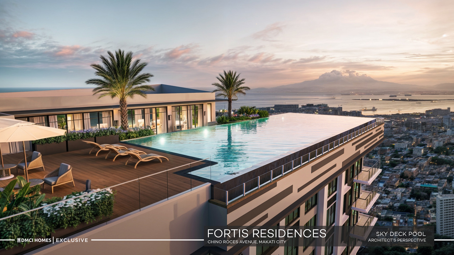 Sky deck pool