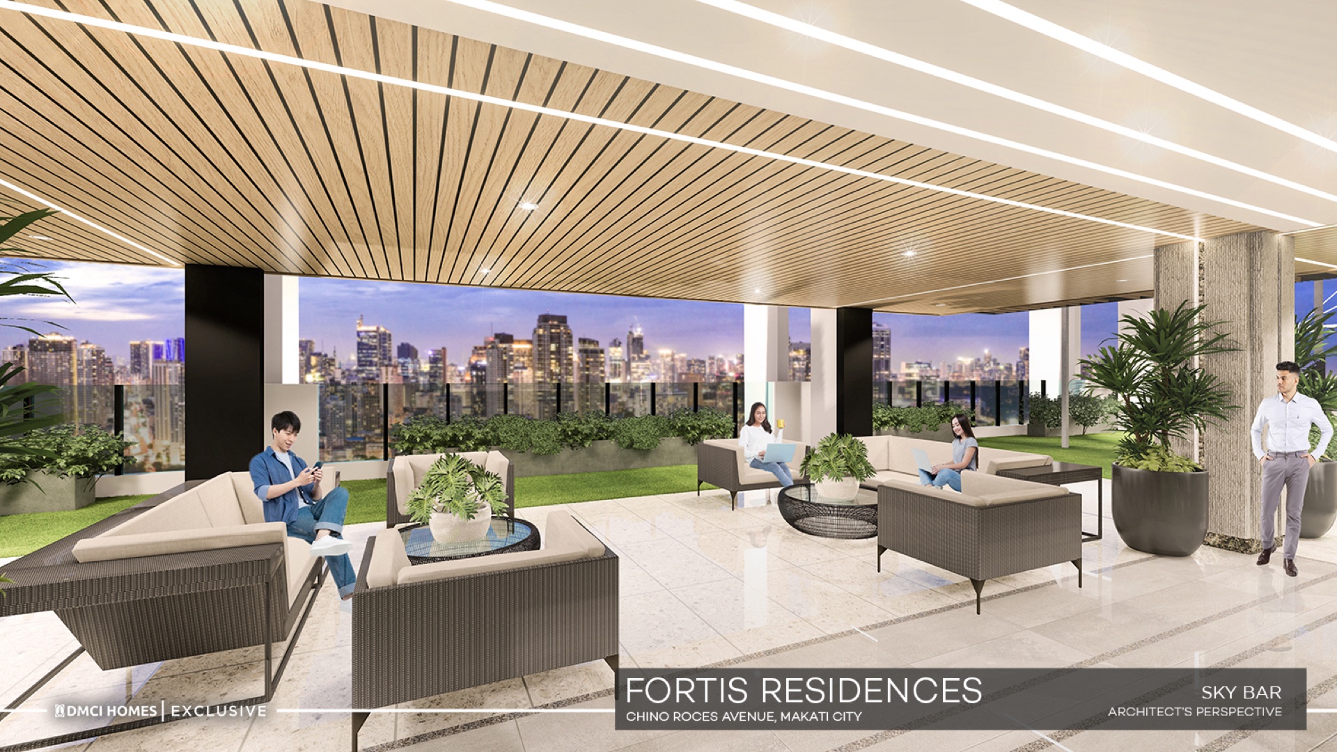 One Fortis Plaza Sky Bar — rooftop client entertaining venue