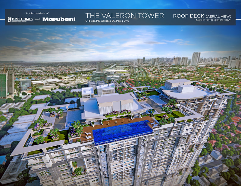 Rooftop aerial view