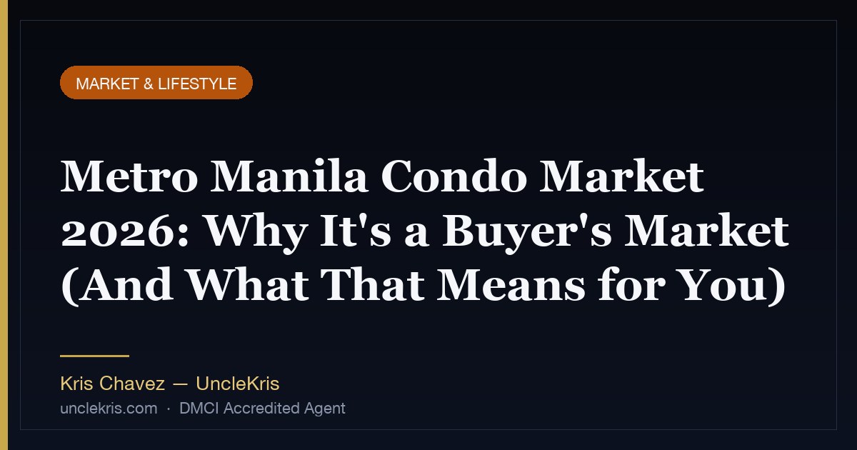 Metro Manila Condo Market 2026: Why It's a Buyer's Market (And What That Means for You)
