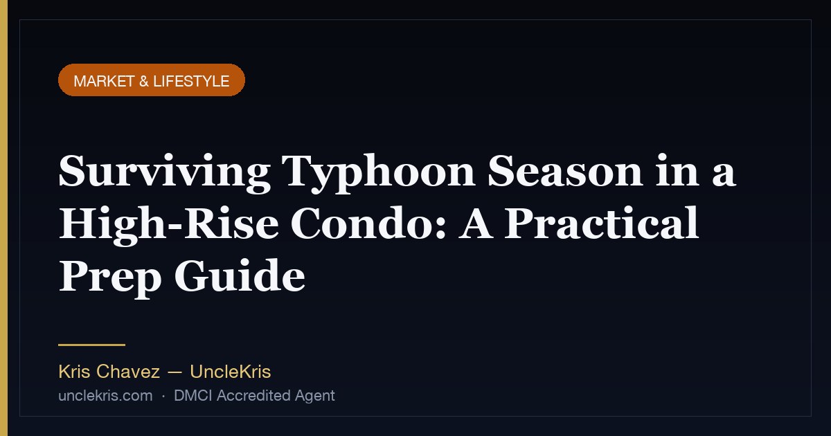 Surviving Typhoon Season in a High-Rise Condo: A Practical Prep Guide